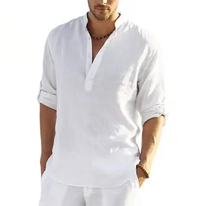 Hot Sale New Style plus Size Customized Premium Cotton Long Sleeve Slim Fit Casual Dress Shirt for Men