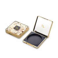 Étui à poudre de luxe, forme carrée, pour maquillage, vide, Compact