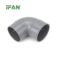 IFAN, fabricant chinois, prix bas, connecteur de tuyau en PVC UPVC, coudes conformes aux normes DIN, raccords en PVC pour la plomberie