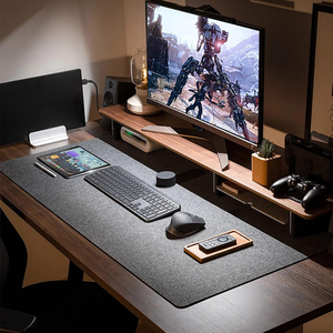 Grand tapis de bureau en feutre 40 ''x 16'' tapis de souris de bureau complet pour clavier ordinateur protecteur de tapis de bureau - Product Image 6