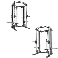 Équipement de gymnastique à domicile en métal robuste Cage de puissance multifonctionnelle Squat Rack Factory Wholesale Smith Rack pour une utilisation en intérieur