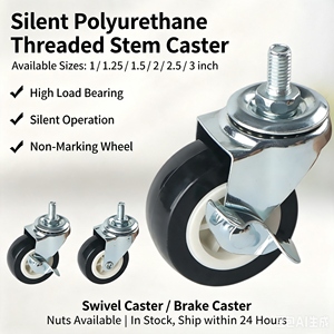 Industrial Caster Stainless Steel Top Plate Foot Brake Heavy Duty Industrial Grade Premium Quality Construction Set Set Set - Product Image 3
