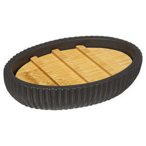 MODERN LINE - PORTASAPONE NERO E NATURALE - Product Image 1