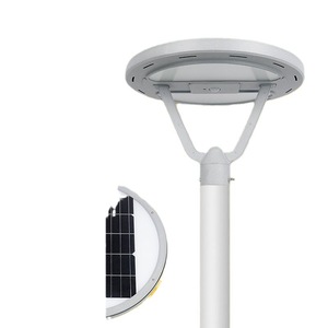 ไฟสวนพลังงานแสงอาทิตย์ 30W 50W LED สำหรับภายนอกอาคาร แบบตั้งพื้น ใช้เซลล์แสงอาทิตย์แบบโมโนไซริสเตอร์ กันน้ำ - Product Image 1