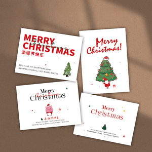 Tarjetas <span class=keywords><strong>de</strong></span> Felicitación Navideñas Personalizadas con Impresión a Medida, Diseño Inglés, para Deseos Escritos a Mano, Venta al Por Mayor - Product Image 3