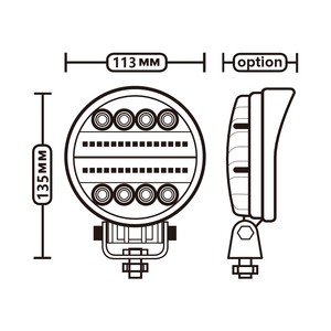 Xe nâng an toàn ánh sáng 10-80V LED cho người đi Bộ cảnh báo ánh sáng xe tải an ninh chỉ số Spotlight - Product Image 4