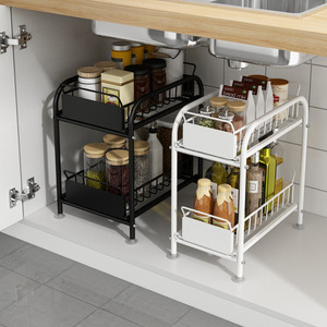 Estante de Almacenamiento Minimalista para Cocina, Tipo Rectangular, Desmontable, Organizador de Gabinete para Uso en Encimera - Product Image 5