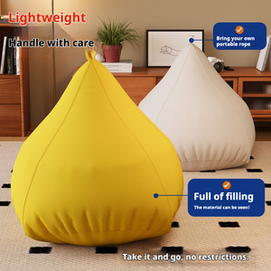 Sofá Puff Multicolor, Moderno, de Algodón y Lino, para Dormir o Descansar, Sofá Cama Individual para Sala de Estar, Tatami para Dormitorio con Respaldo - Product Image 4