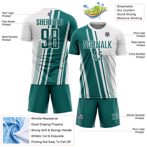 Jersey Sepak Bola Spandex/Katun Tahan Air Bernapas Kerah V Lengan Panjang Cepat Kering untuk Dewasa Unisex Latihan Reguler - Product Image 3