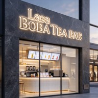 Enseigne lumineuse LED 3D personnalisée en acier inoxydable Winbo pour la publicité murale des commerces et des entreprises