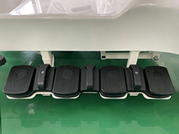 Lit d'hôpital électrique pour soins intensifs, lit médical réglable pour patients avec barrières latérales en ABS et télécommande