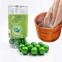 Pilules de bain de pieds à l'armoise Lijitang, bain de pieds effervescent instantané à base de plantes, boule de bain de pieds aux herbes