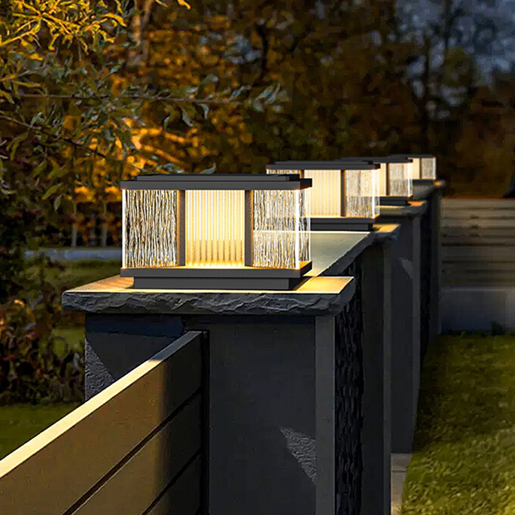 LYNICESHOP 2 Pack Large Aluminum Solar Lamps,Solar Pillar Lights Outdoor Bronze Waterproof LED Landscape Light Copper Fence Post Lantern for Brick Fence Deck or Patio (Bronze LYNICESHOP 2 Pack Large Aluminum Solar Lamps,Solar Pillar Lights Outdoor Bronze Waterproof LED Landscape Light Copper Fence Post Lantern for Brick Fence Deck or Patio (Bronze