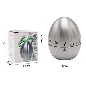 Temporizador Mecánico Visual de Acero Inoxidable de 60 Minutos para Cocina, Ideal para Cocinar Huevos - Product Image 5