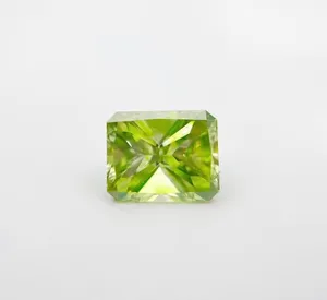 SGARIT Brand GIA Certificate Genuine Natural Real Diamond 4.01ct Fancy Greenish Yellow-Gray Si2 Loose Diamonds
