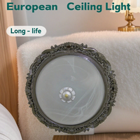 Plafonnier LED moderne européen 6000K CCT corps en plastique pour chambre salon balcon hôtel allée Jane éclairage de la chambre