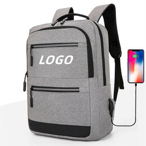 Mochila para Portátil OEM, Informal, Deportiva y Escolar, con Logotipo Personalizado, Puerto de Carga USB, Cierre de Cremallera, Oxford y Poliéster - Product Image 1