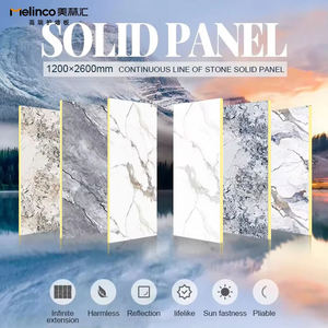 Melinco decorazione interna Pandora pannelli in marmo artificiale 5mm alta tavola lucida eco-friendly pannello a parete solido personalizzato - Product Image 4