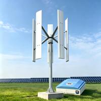 Offre groupée : Générateur éolien de type H 5 kW + contrôleur intelligent, turbine à axe vertical à faible bruit pour ferme