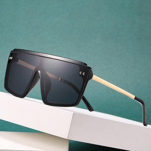 Lunettes de soleil pour femmes de style européen et américain 4363, monture noire en PC, protection UV400, lunettes de sport d'extérieur - Product Image 2