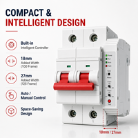 Interruptor Diferencial de Corriente Residual 6A-40A 230V 50Hz IP20 6kA 10mA 30mA Tipo AC Curva A B C Riel DIN
