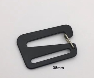 Mousqueton triangulaire en aluminium noir 50x25mm pour sangle de fixation, équipement de quincaillerie pour kayak, annexe, yacht et bateau - Product Image 3
