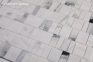 Centurymosaic - Nuevo Mosaico de Mármol Blanco Pulido Lasa Bianco al por Mayor, Diseño de Mosaico para Baño, Cocina, Pared y Suelo - Product Image 3