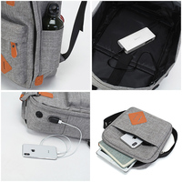 Usine directement en gros 3 pièces en 1 Pack Business Style 15.6 pouces sac à dos pour ordinateur portable avec pochette à crayons