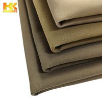 Cuir synthétique PU grain de vache Kinghope en promotion, imitation nubuck de vache, cuir artificiel PU pour empeignes de chaussures/sacs