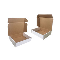 Cajas de Cartón Corrugado Kraft Blanco sin Imprimir con Recubrimiento UV Ecológico OEM ODM - Base en Blanco para Logotipo Personalizado, Embalaje para Cámaras
