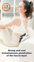 Pistolet de massage électrique à 16 têtes pour le dos et les épaules, machine de massage musculaire profond sans balais pour la relaxation corporelle et le soulagement des douleurs