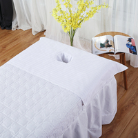 Vente en gros de tissu de massage, housse d'espace respiratoire ajustée, trou pour le visage, lit de spa, drap de table de massage, housse de coussin pour le visage