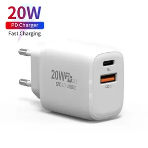 最畅销的2023电源适配器12v 1a端口20 w原装快速pd充电器usb c型壁式充电电话便携式