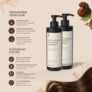 Champú Natural con Biotina para Nutrir y Estimular el Crecimiento del Cabello, Tecnología Patentada de Colágeno Hidrolizado, Estimula el Pigmento del Folículo Capilar, Tratamiento Capilar - Product Image 3
