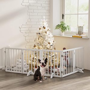 Portes <span class=keywords><strong>en</strong></span> <span class=keywords><strong>bois</strong></span> <span class=keywords><strong>pour</strong></span> <span class=keywords><strong>chien</strong></span> Maison Extensible Doggy Gates Portes Pieds de support de porte <span class=keywords><strong>pour</strong></span> animaux de compagnie autoportants <span class=keywords><strong>pour</strong></span> escaliers Panneaux Barrières <span class=keywords><strong>pour</strong></span> chiens - Product Image 5