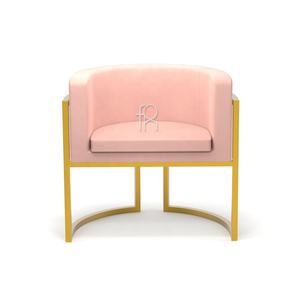 आधुनिक शैली के रेस्तरां फर्नीचर के लिए होटल और रेस्तरां के लिए समकालीन गुलाबी कैफे लाउंज कुर्सियां - Product Image 2