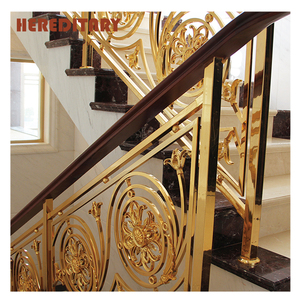 Barandilla de Escalera de Bronce de Lujo, Sistema de Balaustrada de Latón, Fabricante Estándar Bluster - Product Image 1