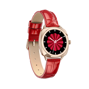 2024 nouveauté montre intelligente exclusive pour femmes l'avenir de la <span class=keywords><strong>technologie</strong></span> de la mode IP68 étanche avec boîtier en métal bracelet en cuir - Product Image 1