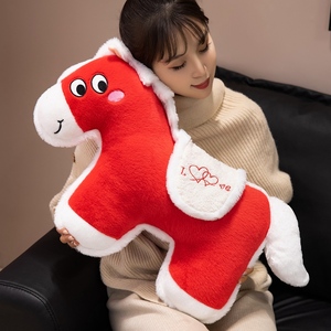 Cuscino di San Valentino dell'Anno del Cavallo, Peluche a Forma di Piccolo Cavallo, Mascotte dell'Anno del Cavallo, Decorazione per la Casa - Product Image 6