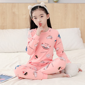 Taglie 100-160 all'ingrosso nuovo 2024 personalizzato primavera autunno inverno cartone animato carino modello <span class=keywords><strong>pigiama</strong></span> ragazzi ragazze due pezzi flanella per bambini - Product Image 3