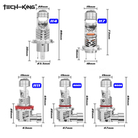 TECH-KING-Ampoules de phares anti-brouillard Plug-and-Play 1:1, 13V, 60W, 3570 CSP, mini projecteur LED, H4 H7, pour voiture