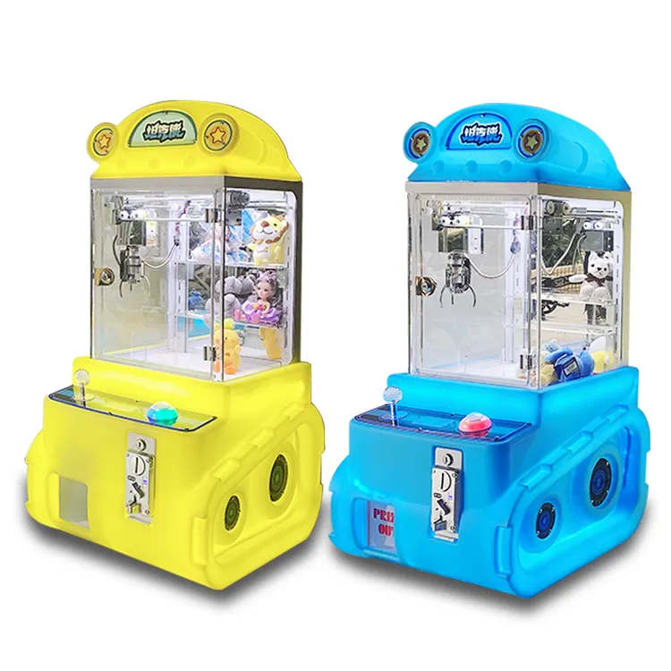 2023 베스트 셀러 다채로운 조명 물집 클로 기계 어린이 선물 게임 기계 어린이 미니 클로 기계