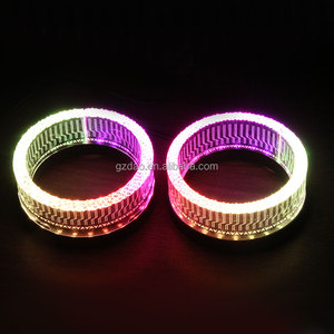 I5 2.5 Pollici Rotondo Angel Eyes LED Vendita Calda 30 Angel Eye 80mm/95mm Maschera LED Angel Eye Copertura Bianca Lente Proiettore Auto - Product Image 4