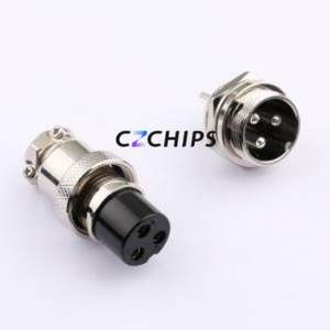 KH-GX20-3P Circular (Cable) Connector Connector ( Jack Specification: M20 )( Total PIN Count: 3P )( Gender: Male-Female Set ) - Product Image 1