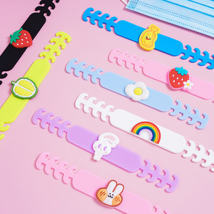 On Sale Factory OEM Customized Rubber PVC Silicone Children DIY Cartoon Watch Brand Accessories