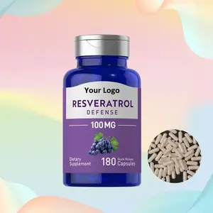 OEM chất chống oxy hóa Resveratrol bổ sung polygonum cuspidatum chiết xuất Resveratrol viên nang