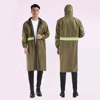 Veste de pluie de sécurité réfléchissante Oxford pour adultes, hommes et femmes, durable, imperméable, légère, pour moto et extérieur, avec capuche