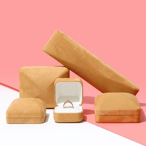 Custom High Quality Metal Microfiber Velvet Jewelry <b>Packaging</b> <b>Box</b> Modern Style with Ring Pendant Necklace for Gift Giving - Product Image 6