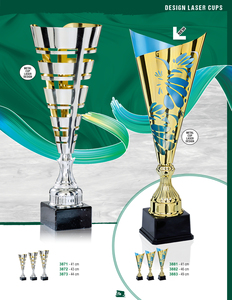 Tùy chỉnh cao sang trọng kim loại Trophy khắc với laser cho các sự kiện thể thao giải thưởng cho cầu lông & bóng bàn các cuộc thi - Product Image 3