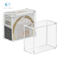 Boîte de présentation en acrylique transparente anti-poussière avec couvercle pour cartes à collectionner Pkmn ETB, Funko Pop